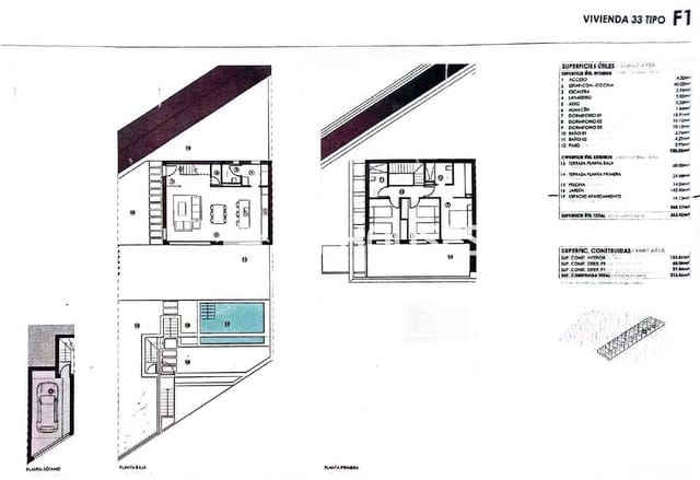 3 makuuhuone Huvila myytävänä paikassa Polop mukana uima-altaan 
autotalli - 575 000 € (Ref: 9444278)