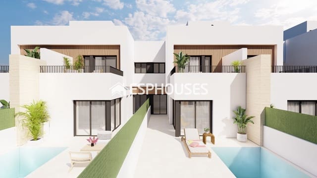 3 soveværelse Semi-Rækkehus til salg i Santiago de la Ribera, San Javier med swimmingpool - € 379.000 (Ref: 9444302)