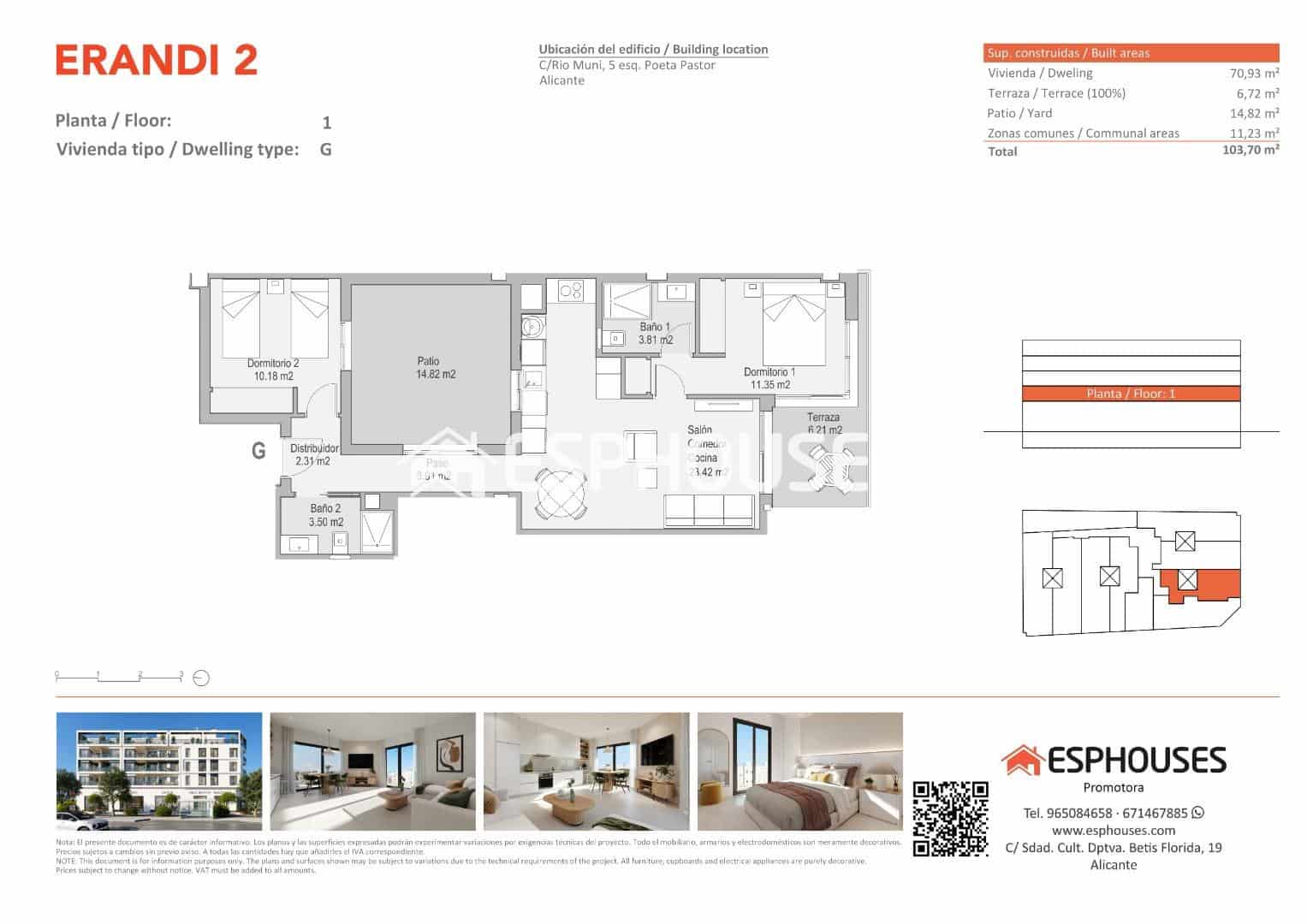 2 chambre Appartement à vendre à Alicante ville avec piscine - 275 000 € (Ref: 9444306)
