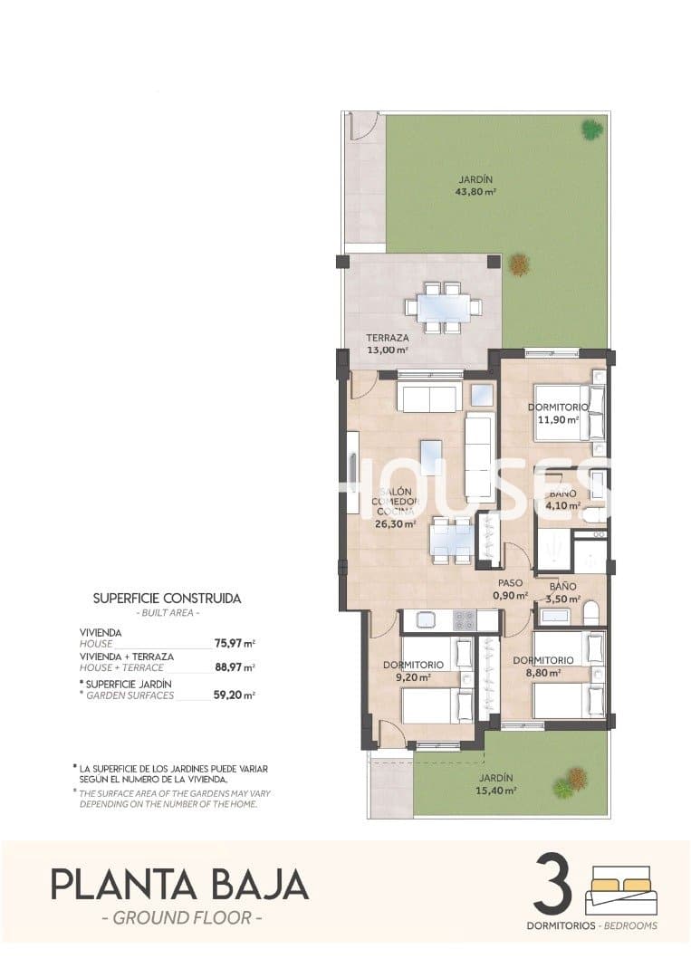 3 soveværelse Lejlighed til salg i San Miguel de Salinas med swimmingpool garage - € 251.600 (Ref: 9444331)