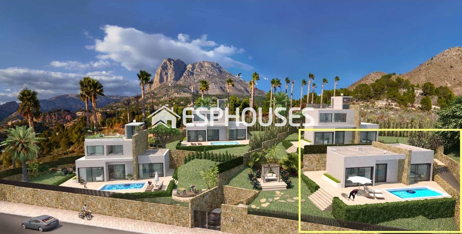 3 soveværelse Villa til salg i Finestrat med swimmingpool garage - € 540.000 (Ref: 9444344)