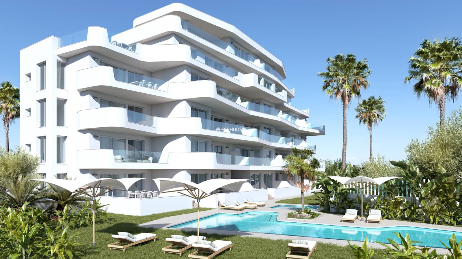 2 soverom Leilighet til salgs i Pilar de la Horadada med svømmebasseng garasje - € 365 000 (Ref: 9444349)