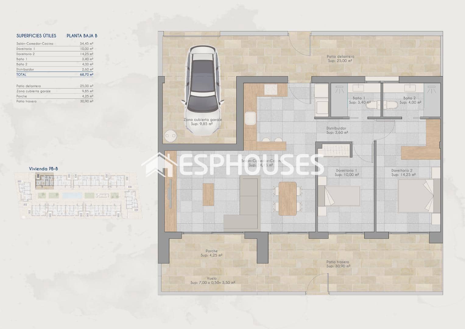 Apartamento de 2 habitaciones en Torre-Pacheco en venta con piscina garaje - 210.000 € (Ref: 9444350)