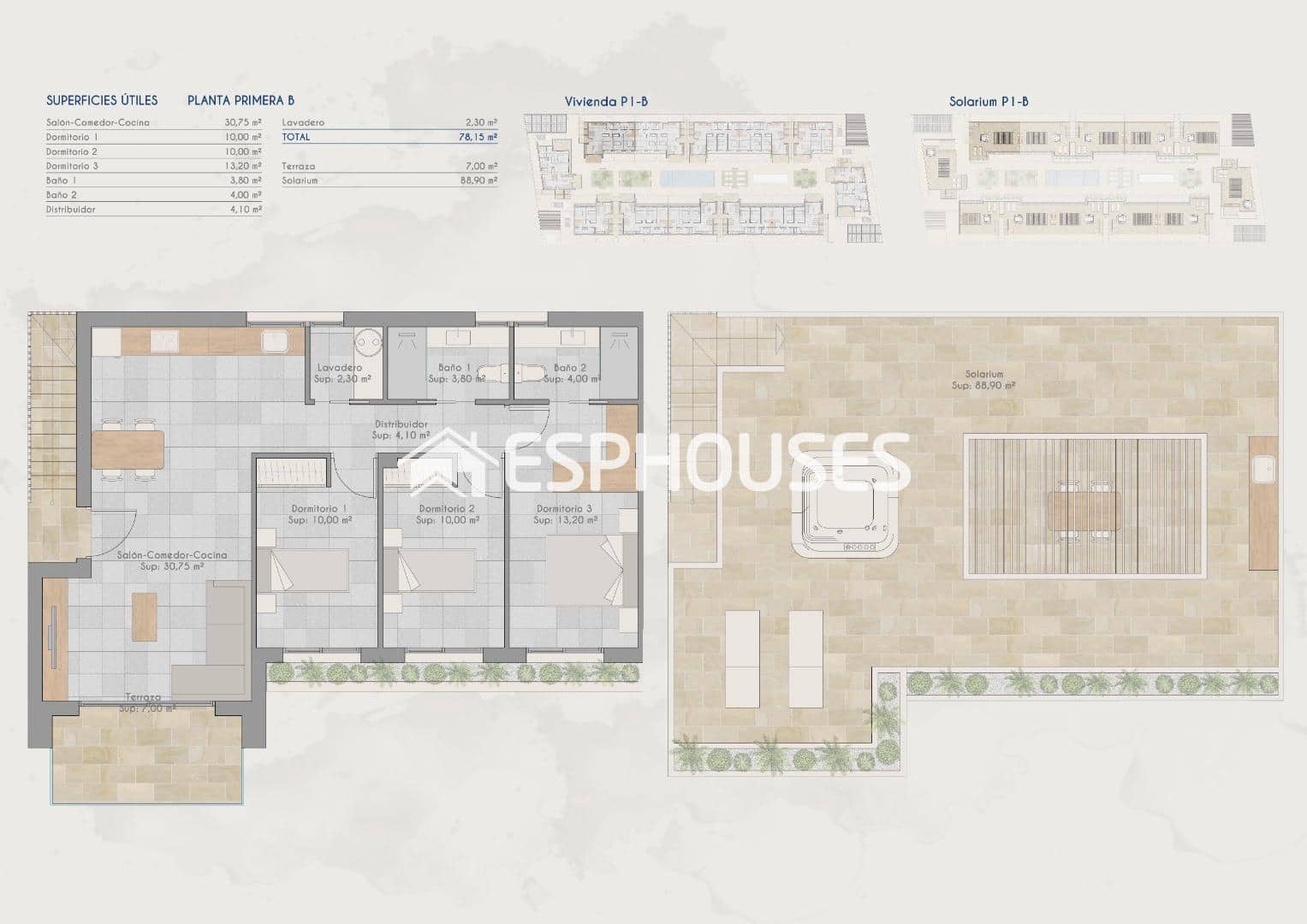 3 makuuhuone Huoneisto myytävänä paikassa Torre-Pacheco mukana uima-altaan 
autotalli - 240 000 € (Ref: 9444351)