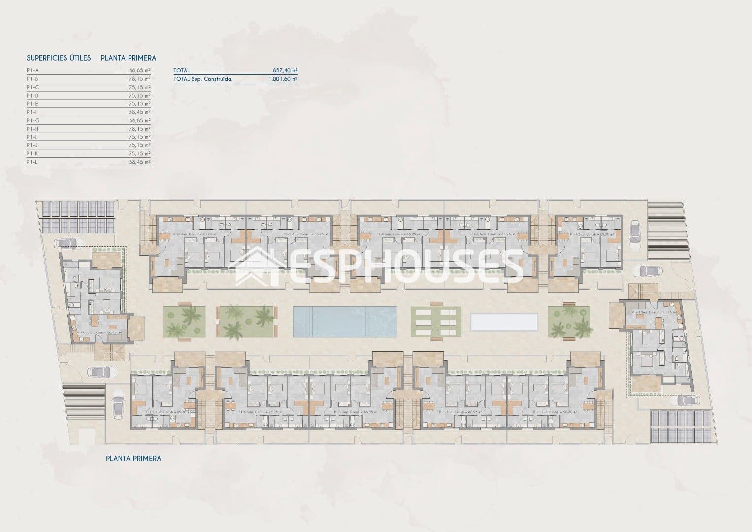 3 soveværelse Penthouse til salg i Torre-Pacheco med swimmingpool - € 240.000 (Ref: 9444351)