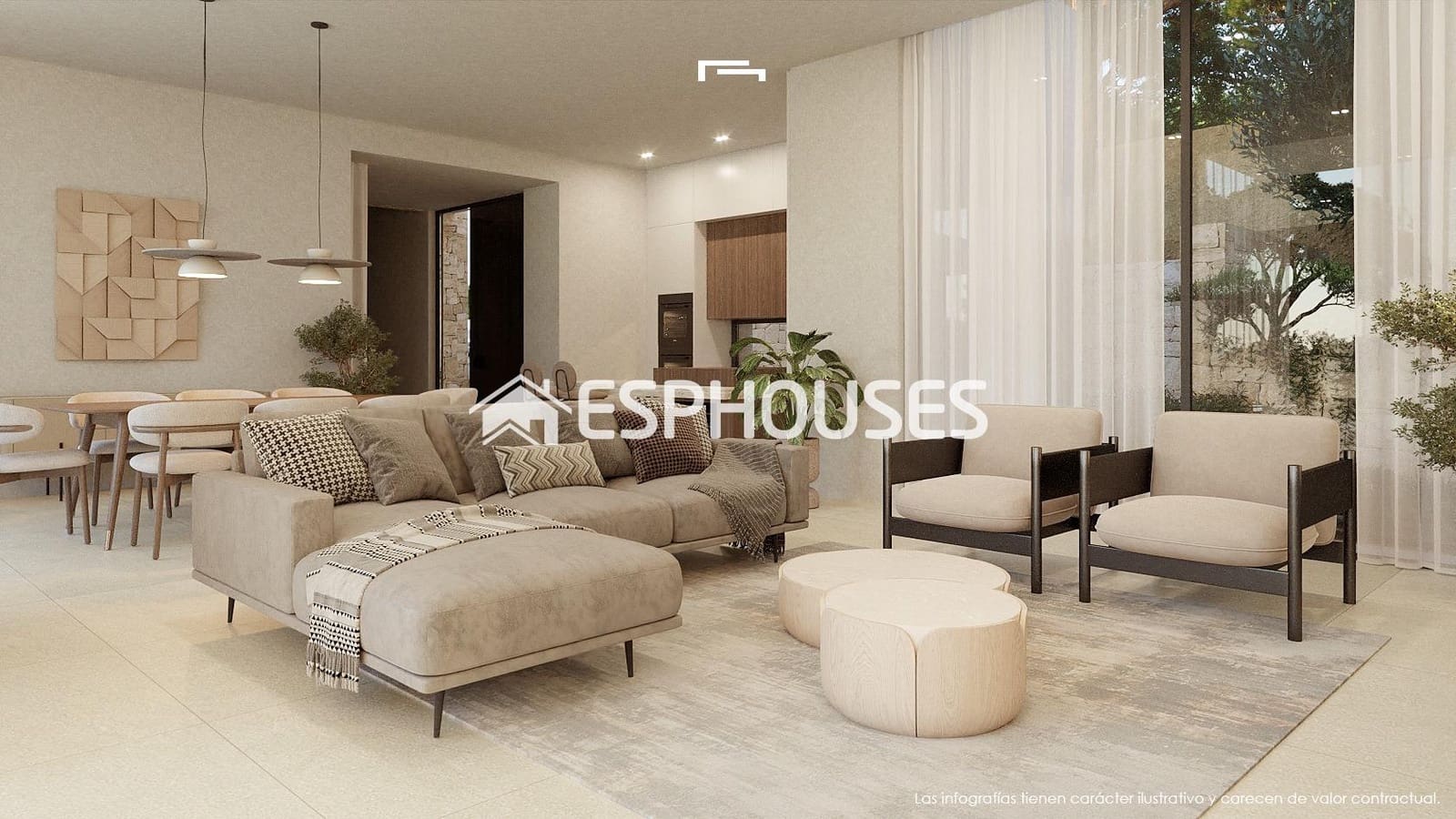 3 makuuhuone Huvila myytävänä paikassa Benissa mukana uima-altaan 
autotalli - 1 890 000 € (Ref: 9444356)