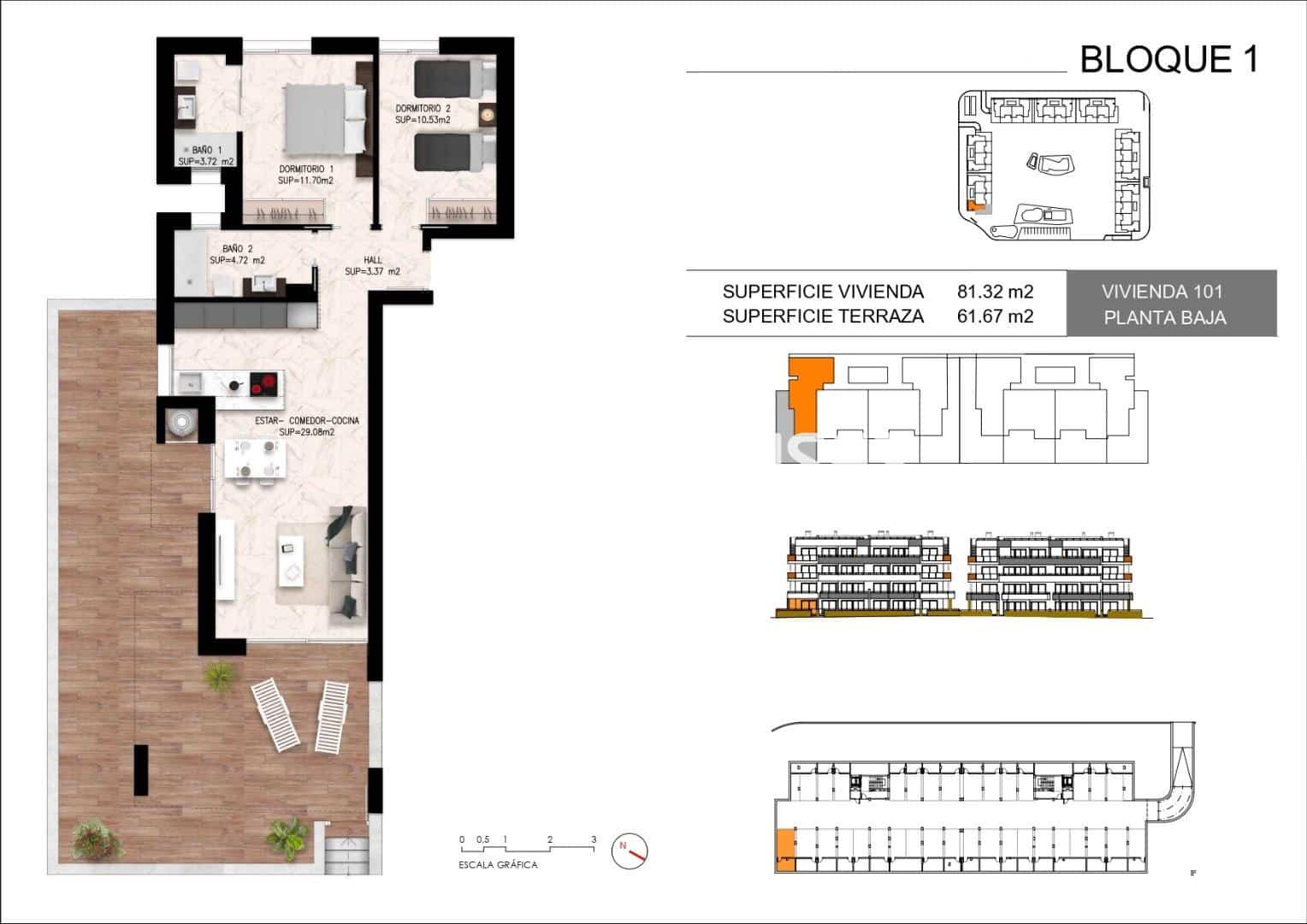 2 sovrum Lägenhet till salu i Torrevieja med pool garage - 289 000 € (Ref: 9444357)