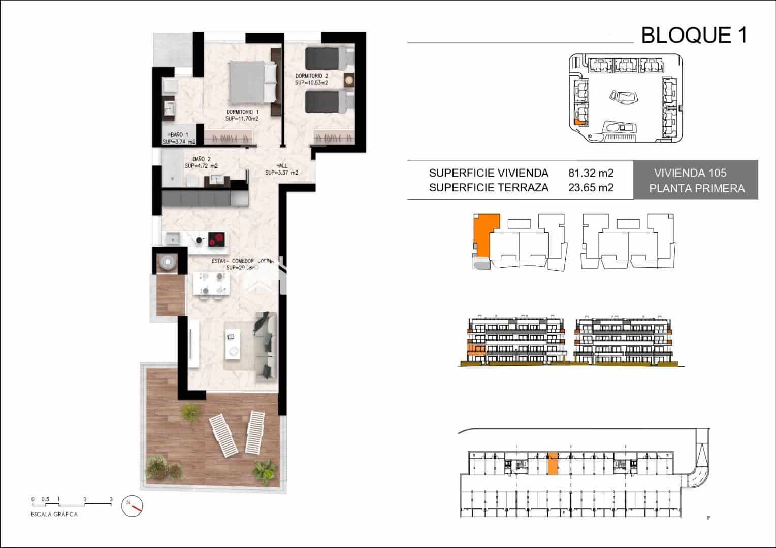 2 sovrum Lägenhet till salu i Torrevieja med pool garage - 274 000 € (Ref: 9444358)