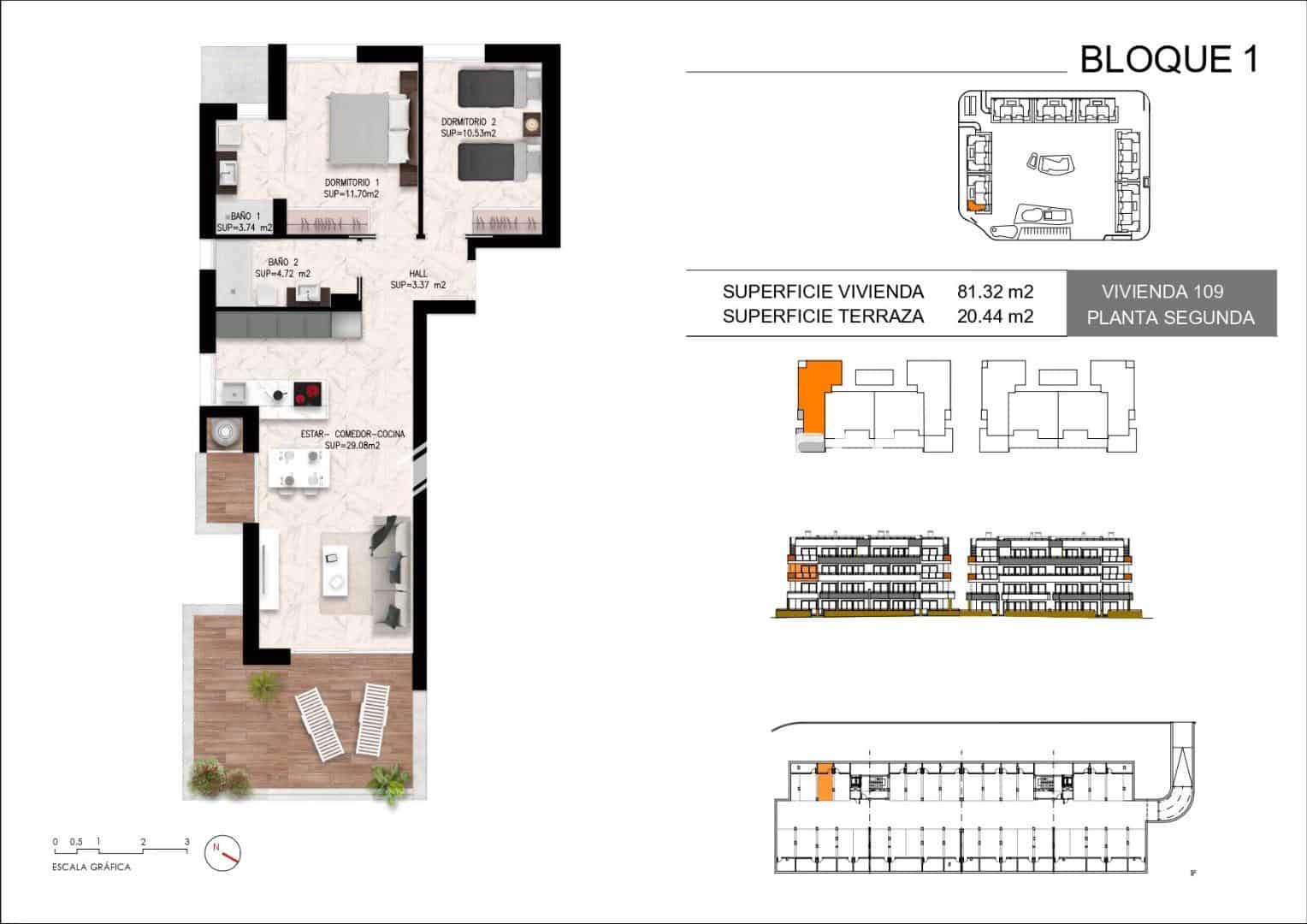 2 makuuhuone Huoneisto myytävänä paikassa Torrevieja mukana uima-altaan 
autotalli - 284 000 € (Ref: 9444359)