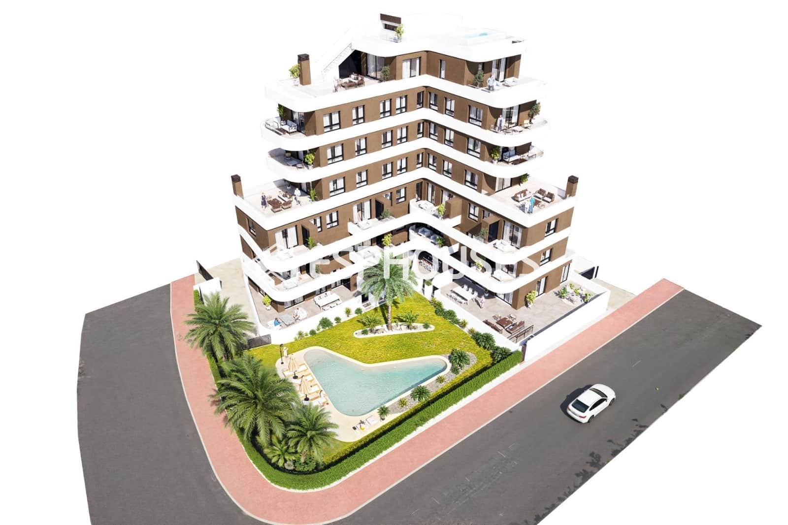 2 slaapkamer Appartement te koop in Guardamar del Segura met zwembad garage - € 290.000 (Ref: 9444369)