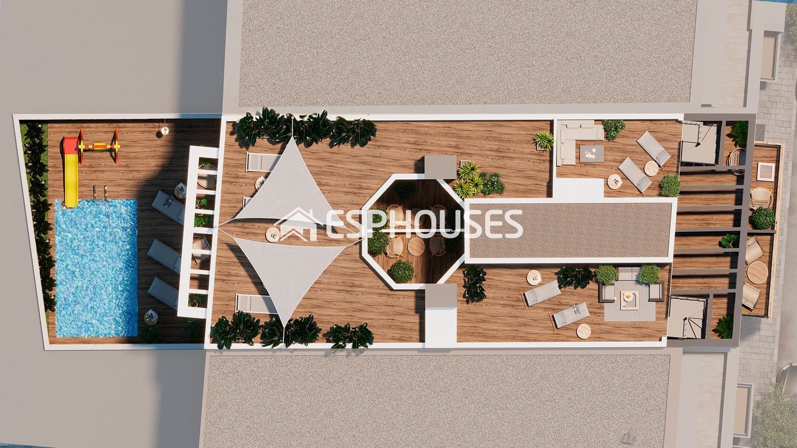 2 chambre Penthouse à vendre à Torrevieja avec piscine - 380 000 € (Ref: 9444373)
