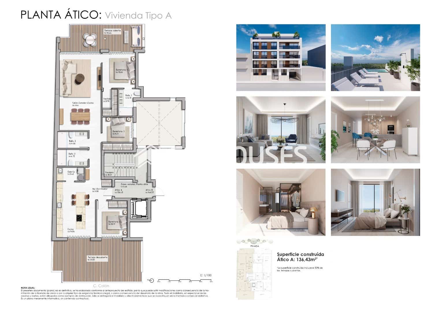 3 bedroom Penthouse for sale in Guardamar del Segura with pool garage - € 795,000 (Ref: 9444378)