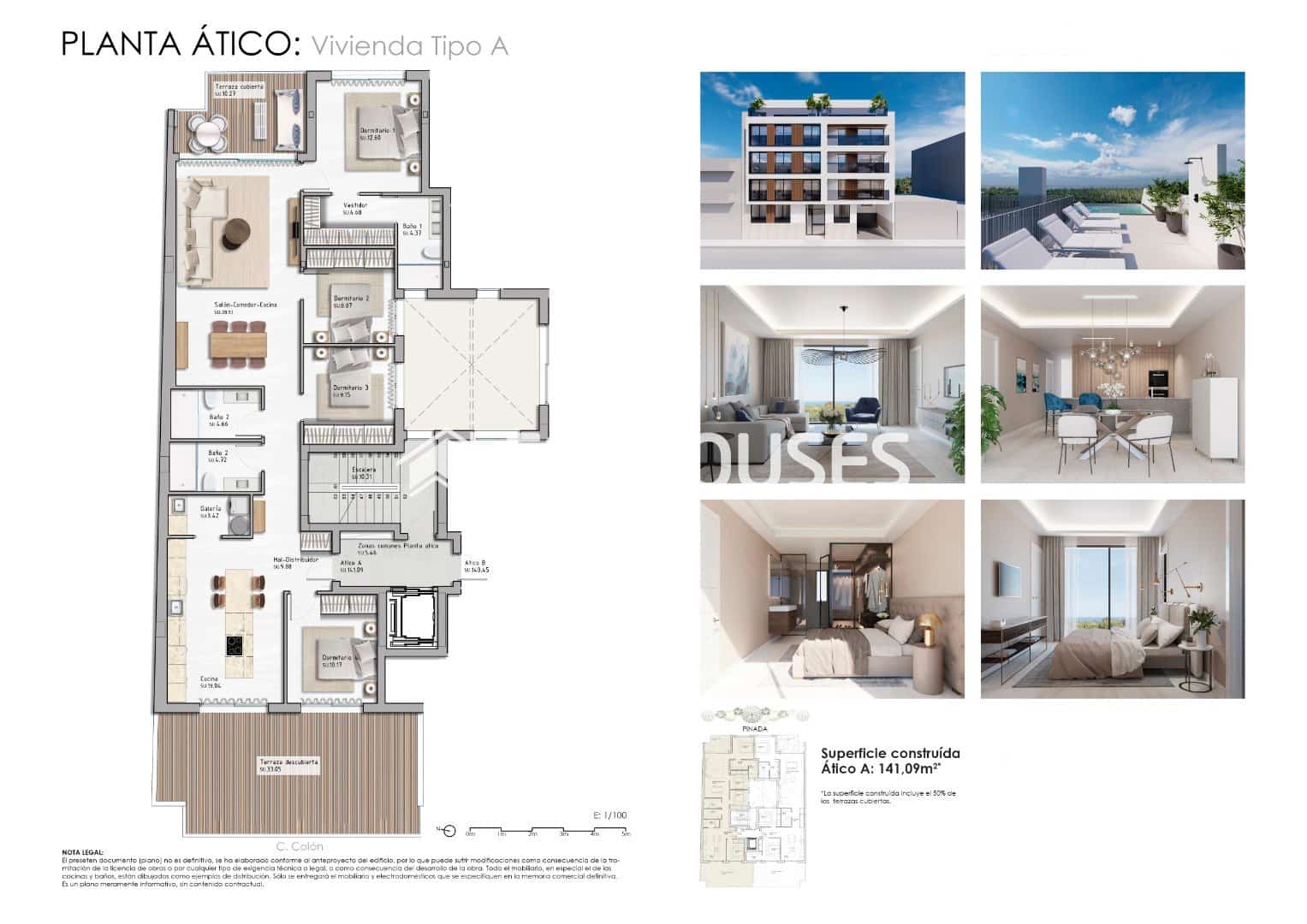 3 bedroom Penthouse for sale in Guardamar del Segura with pool garage - € 795,000 (Ref: 9444378)