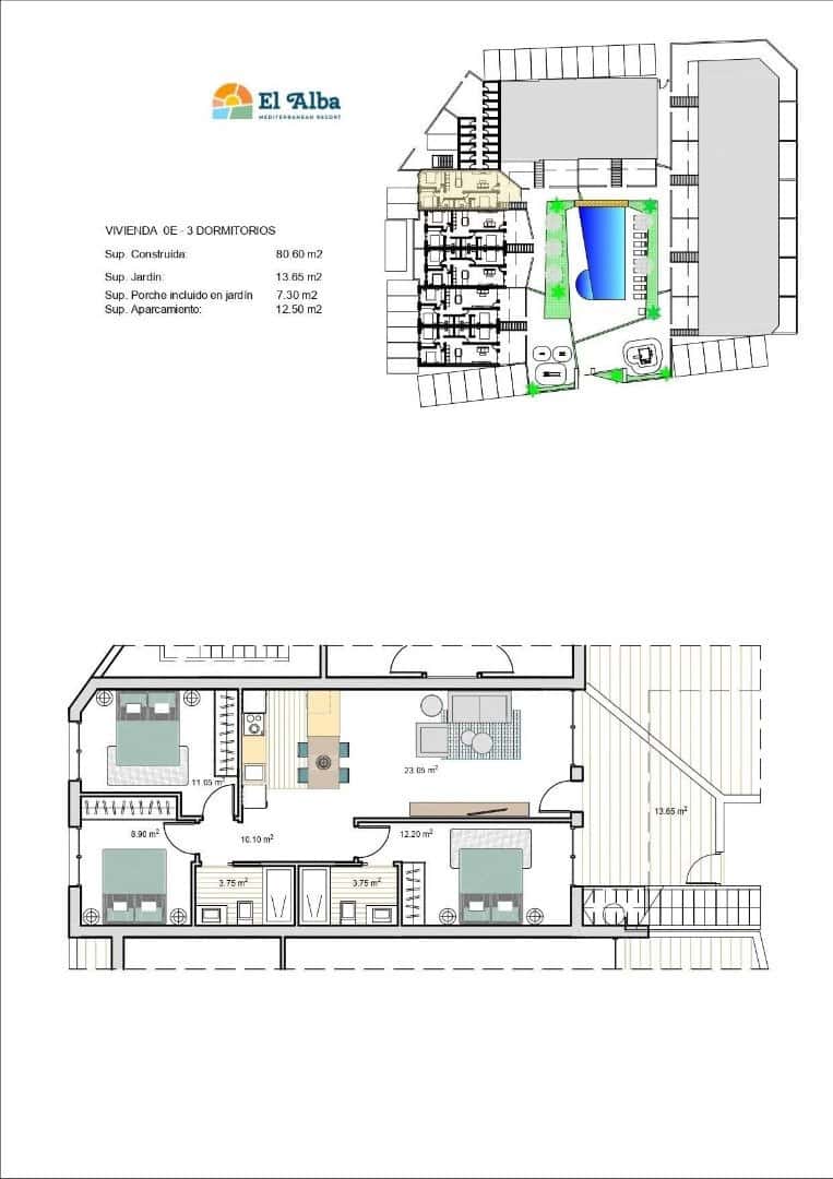 3 bedroom Apartment for sale in Roldan with pool - € 245,000 (Ref: 9444406)