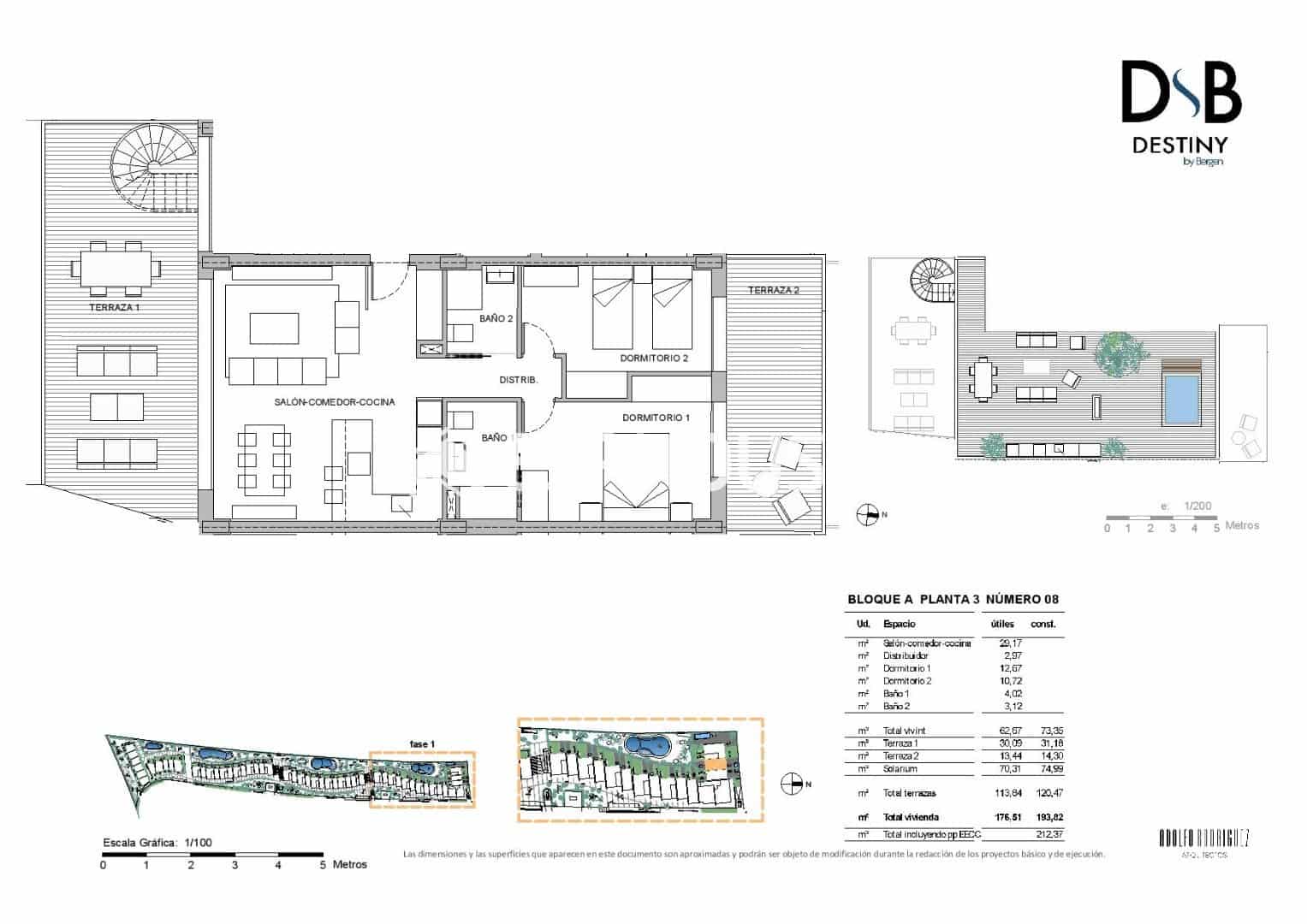 2 soverom Penthouse til salgs i La Nucia med svømmebasseng - € 469 500 (Ref: 9444408)