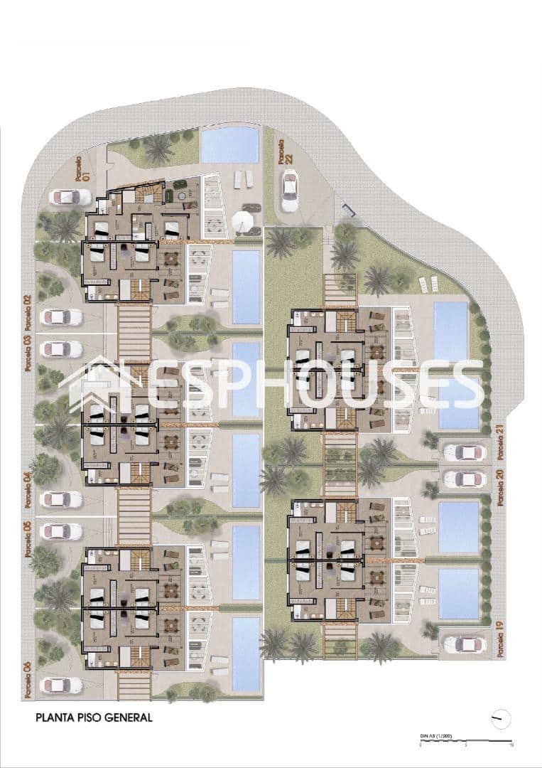 3 soveværelse Bungalow til salg i Monforte del Cid med swimmingpool garage - € 489.000 (Ref: 9444426)