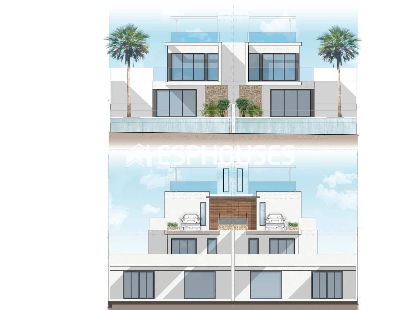 3 chambre Bungalow à vendre à Monforte del Cid avec piscine garage - 895 000 € (Ref: 9444428)