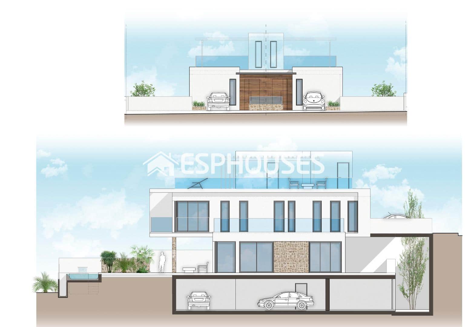 3 chambre Bungalow à vendre à Monforte del Cid avec piscine garage - 895 000 € (Ref: 9444428)