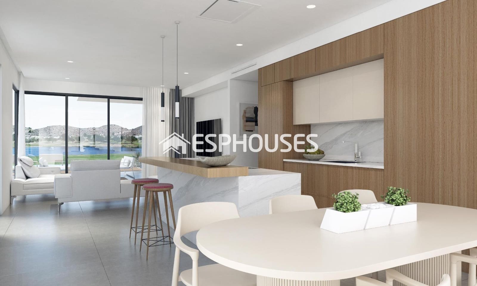 3 chambre Bungalow à vendre à Monforte del Cid avec piscine garage - 895 000 € (Ref: 9444428)