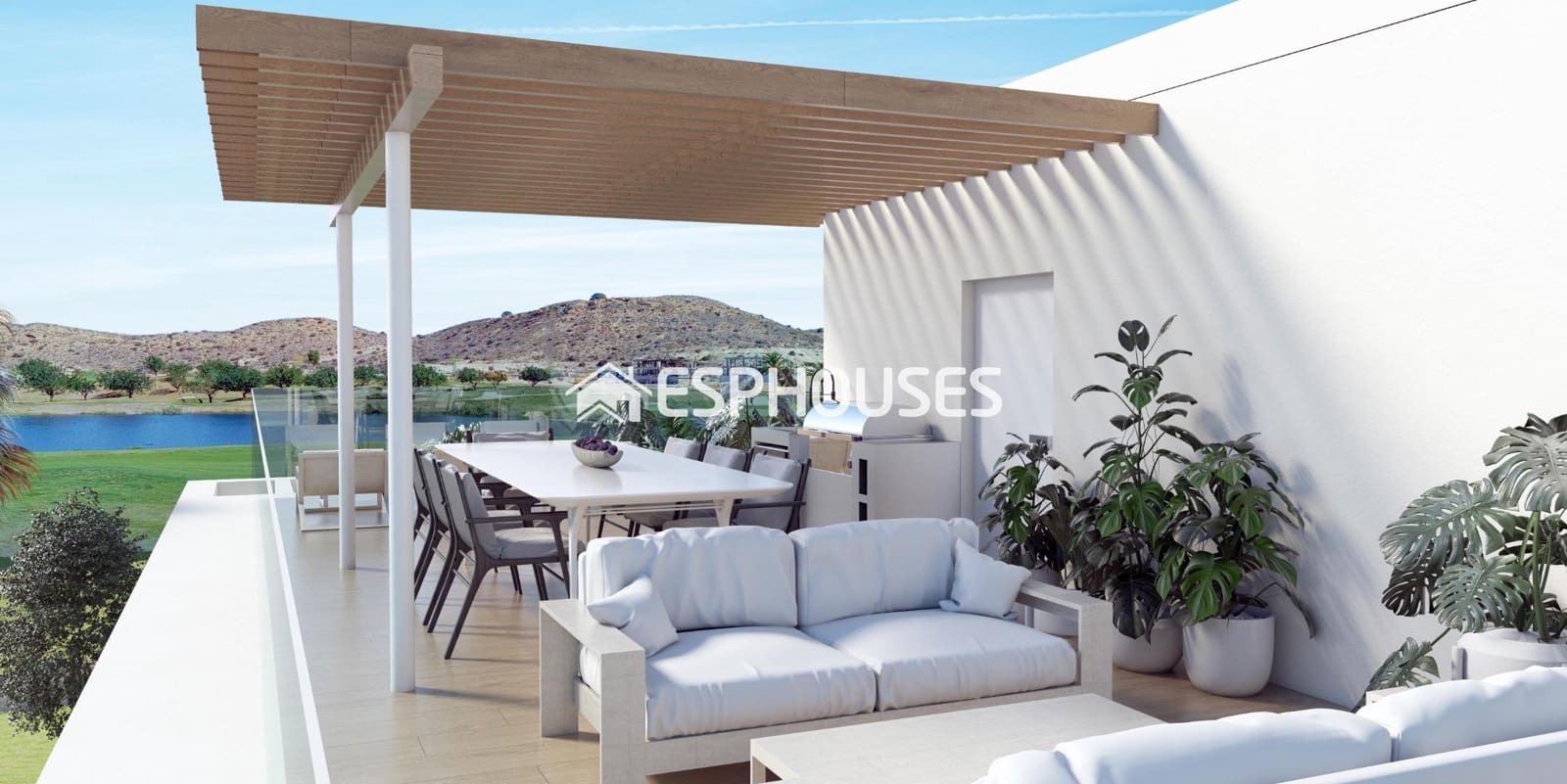 3 chambre Bungalow à vendre à Monforte del Cid avec piscine garage - 895 000 € (Ref: 9444428)