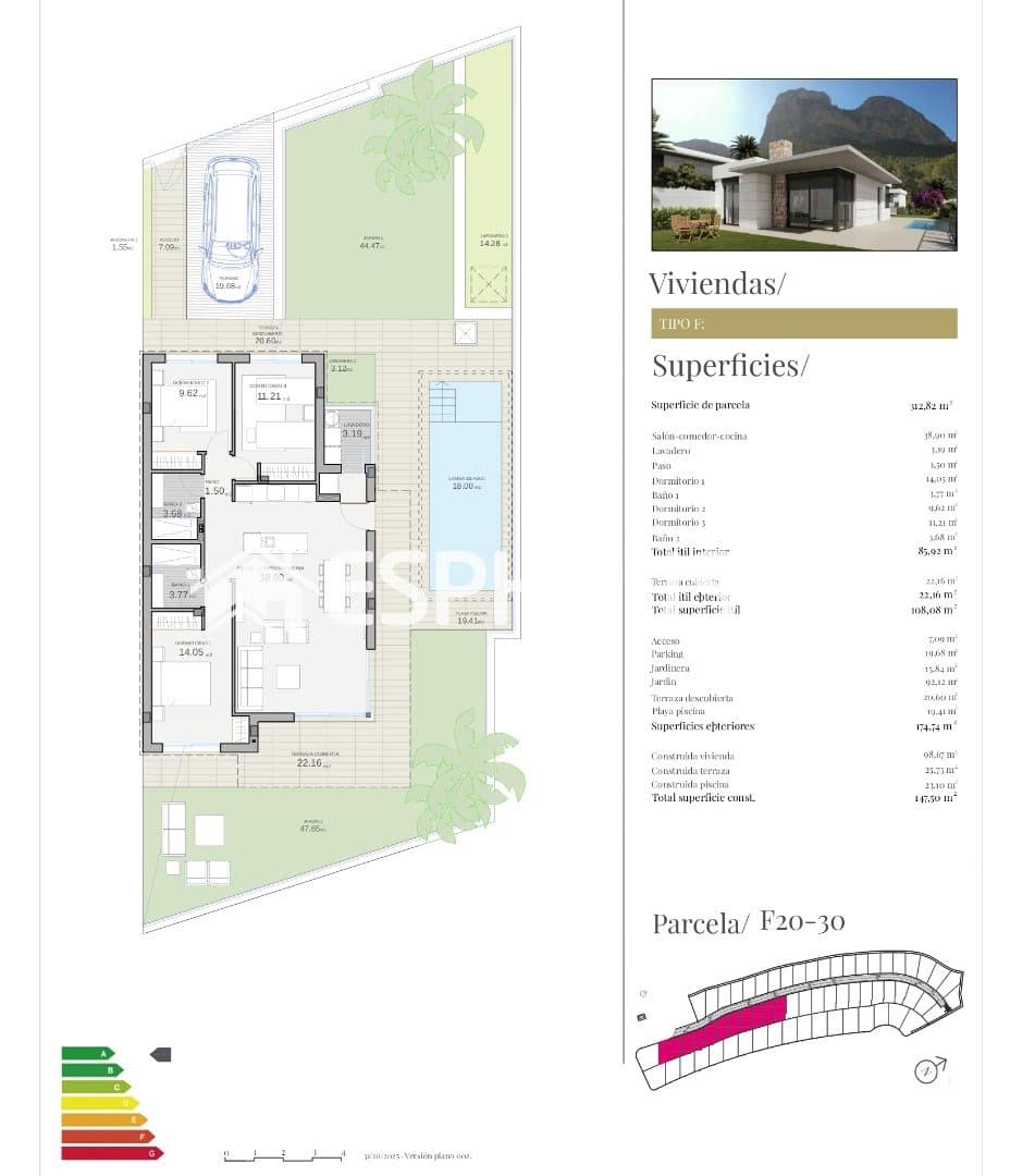3 soveværelse Villa til salg i Polop med swimmingpool garage - € 452.500 (Ref: 9444435)