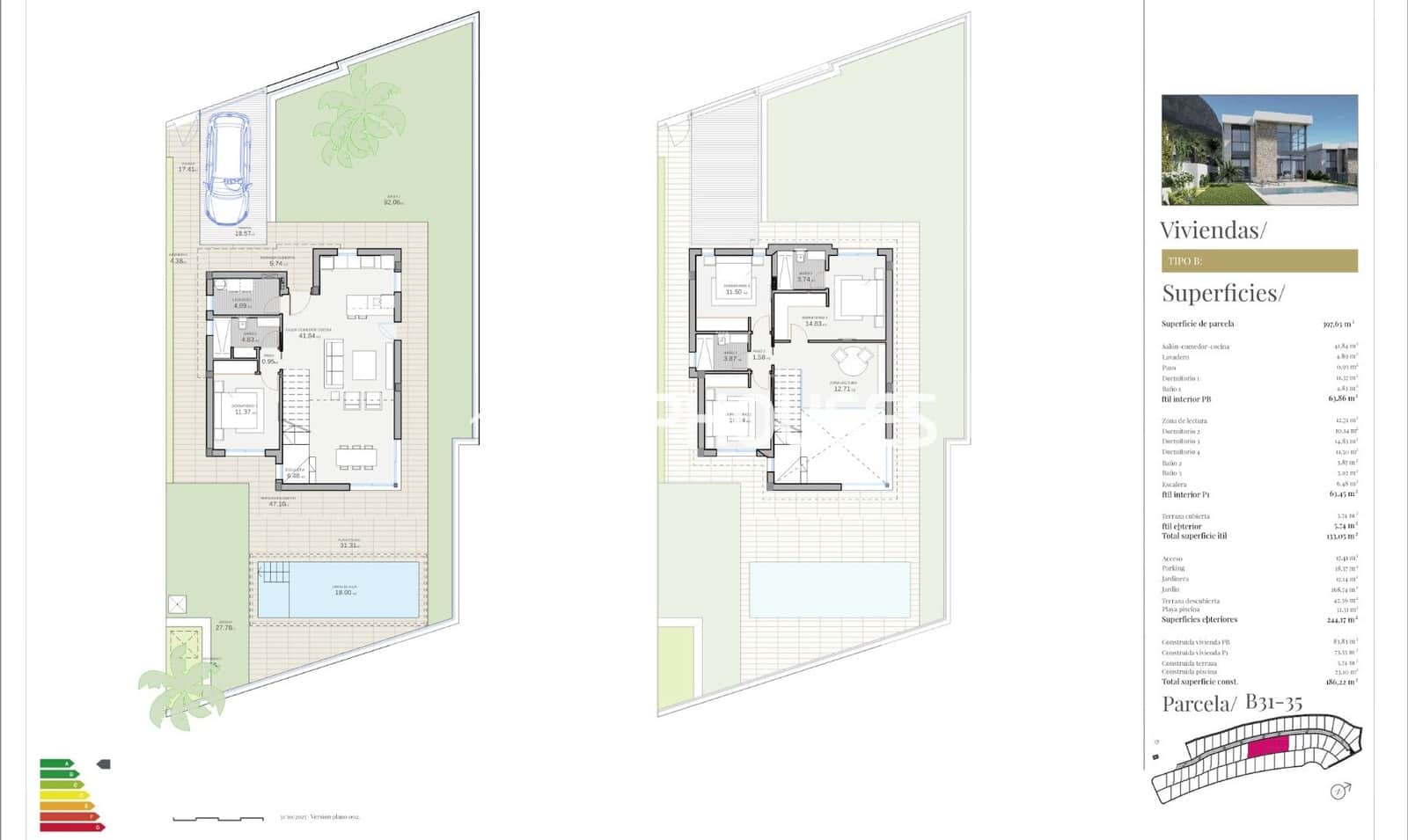 4 soverom Villa til salgs i Polop med svømmebasseng garasje - € 626 500 (Ref: 9444436)