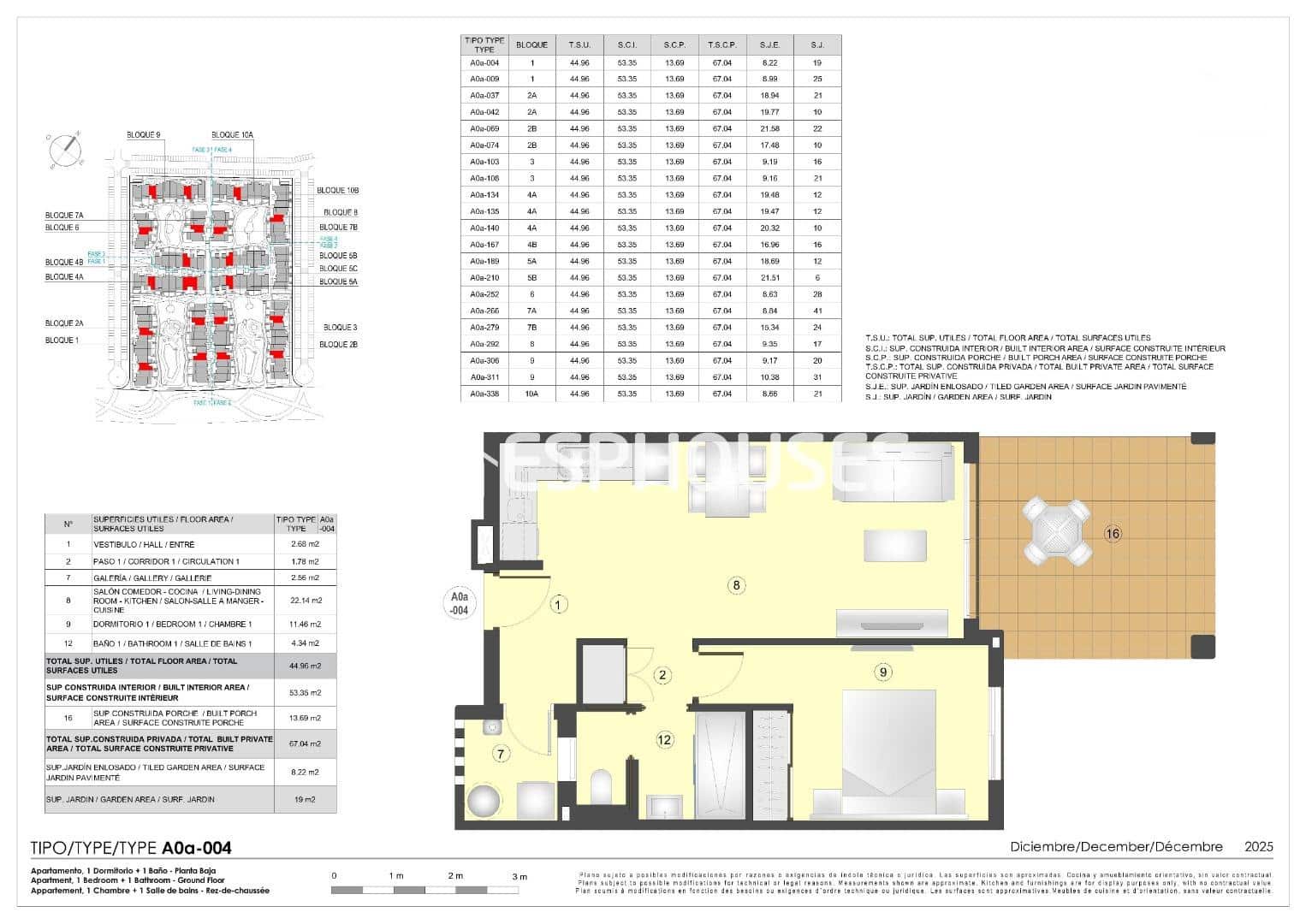 1 sovrum Lägenhet till salu i Pulpi med pool garage - 175 000 € (Ref: 9444447)