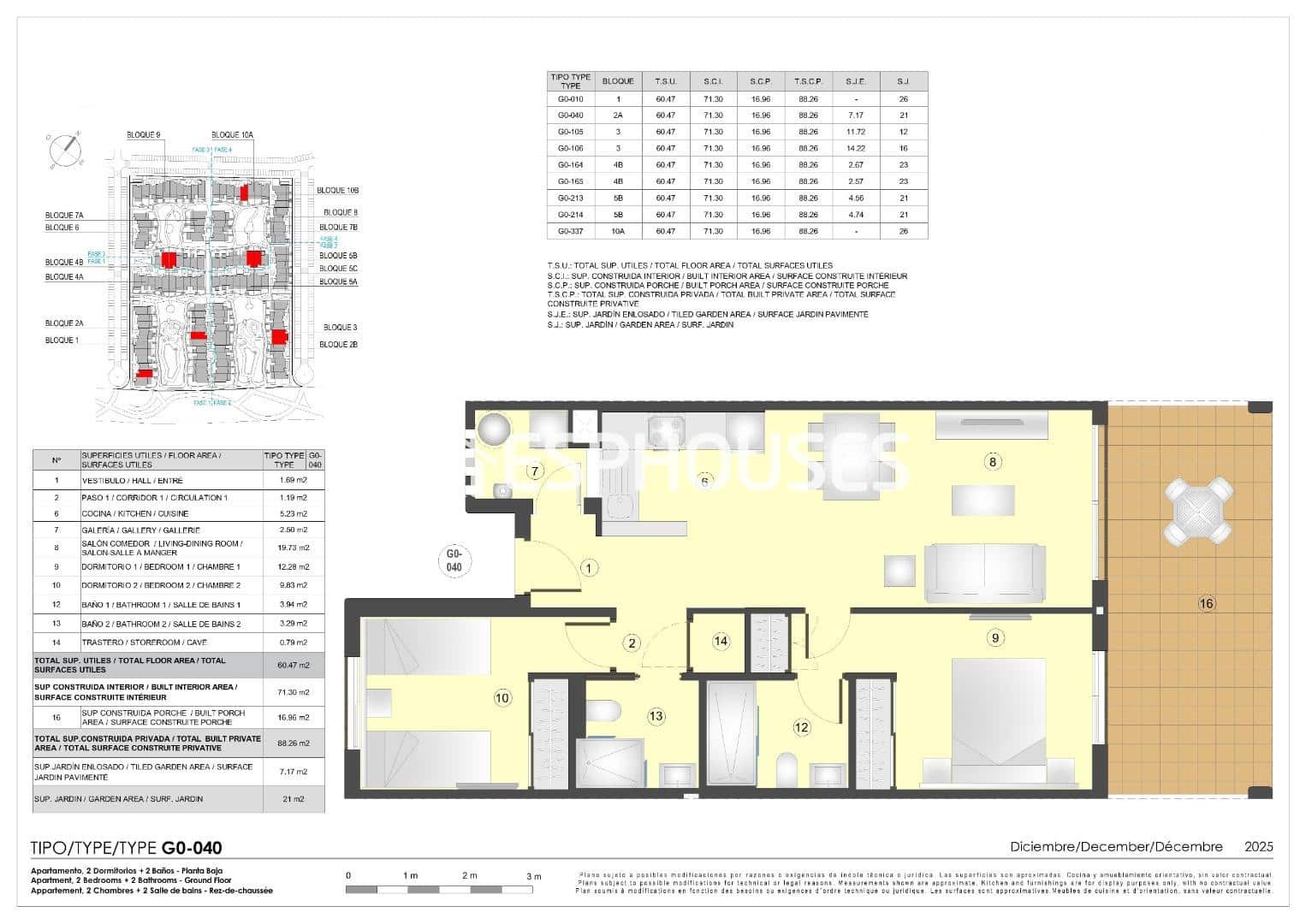 2 bedroom Apartment for sale in Pulpi with pool garage - € 214,000 (Ref: 9444455)