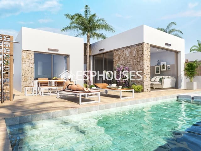 3 makuuhuone Huvila myytävänä paikassa Las Lomas de Rame - Bahía Bella, Los Alcázares mukana uima-altaan 
autotalli - 489 000 € (Ref: 9445004)