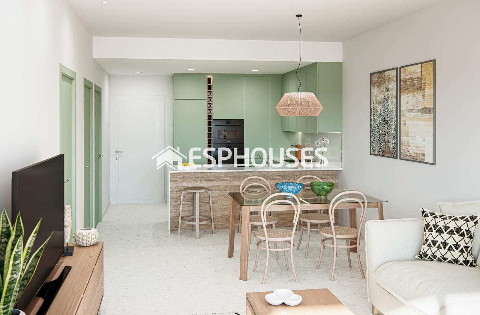 Apartamento de 3 habitaciones en Los Alcázares en venta con piscina garaje - 389.000 € (Ref: 9445007)