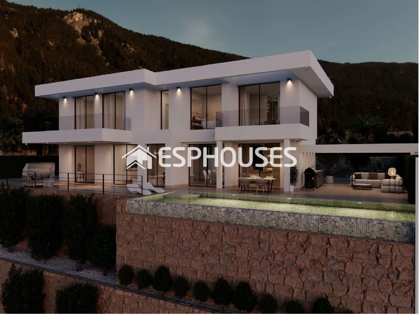 4 sypialnia Willa na sprzedaż w Finestrat z basenem - 2 750 000 € (Ref: 9445045)