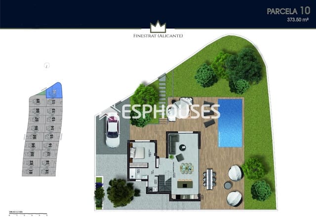 3 soveværelse Villa til salg i Finestrat Pueblo, Finestrat med swimmingpool - € 675.000 (Ref: 9445078)