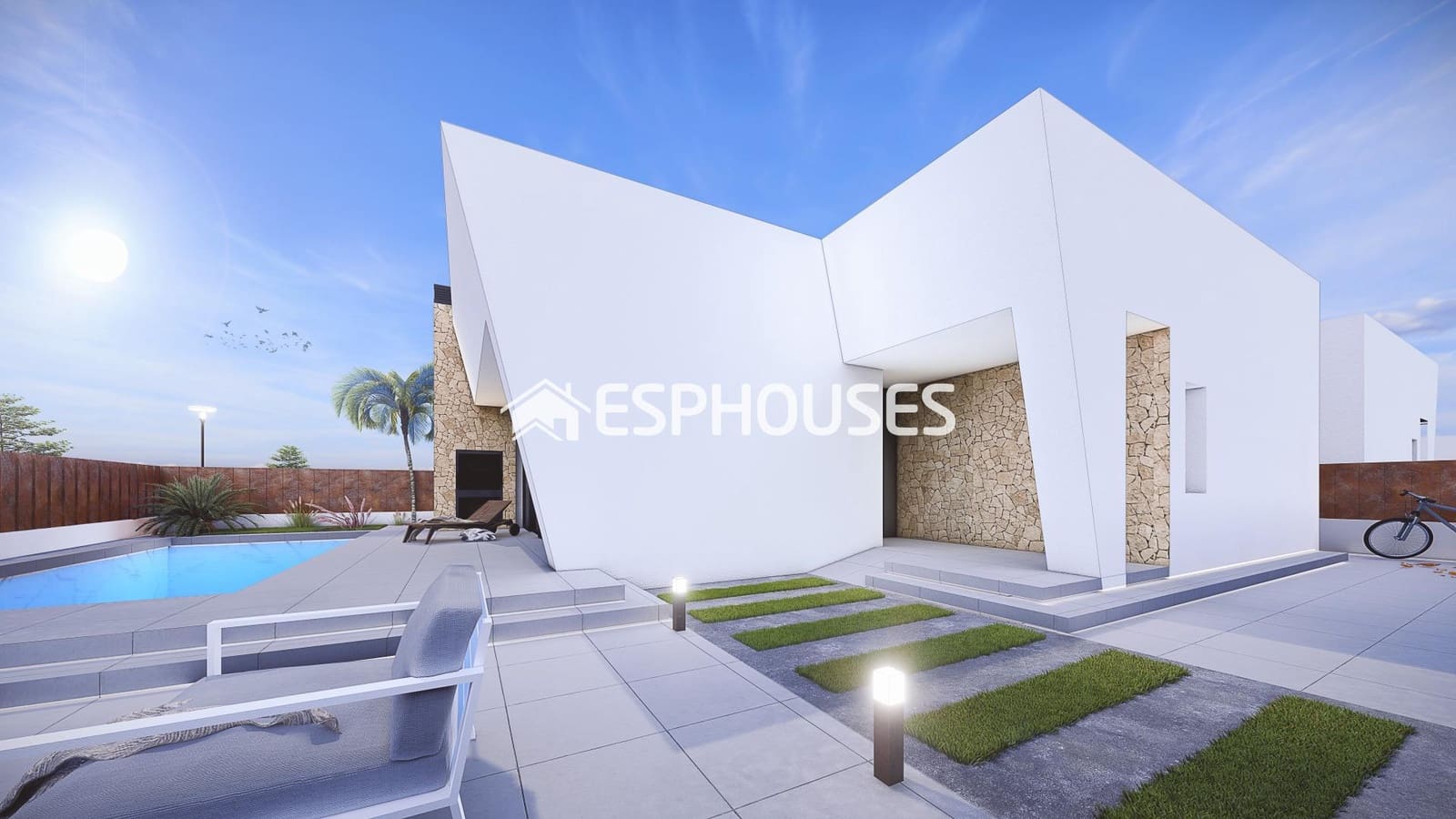 3 sovrum Villa till salu i San Pedro del Pinatar med pool garage - 419 950 € (Ref: 9445088)