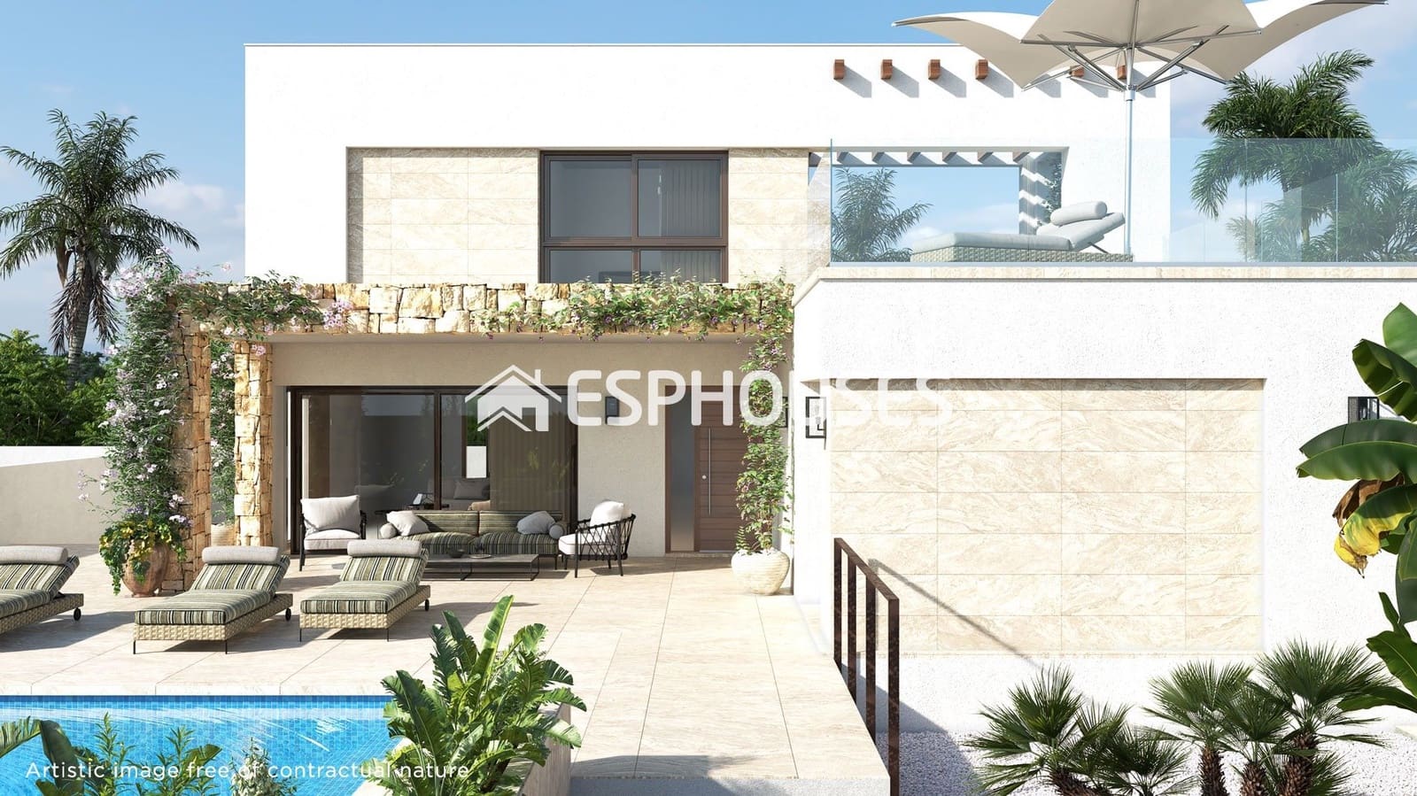3 soveværelse Villa til salg i Ciudad Quesada med swimmingpool - € 884.450 (Ref: 9445089)