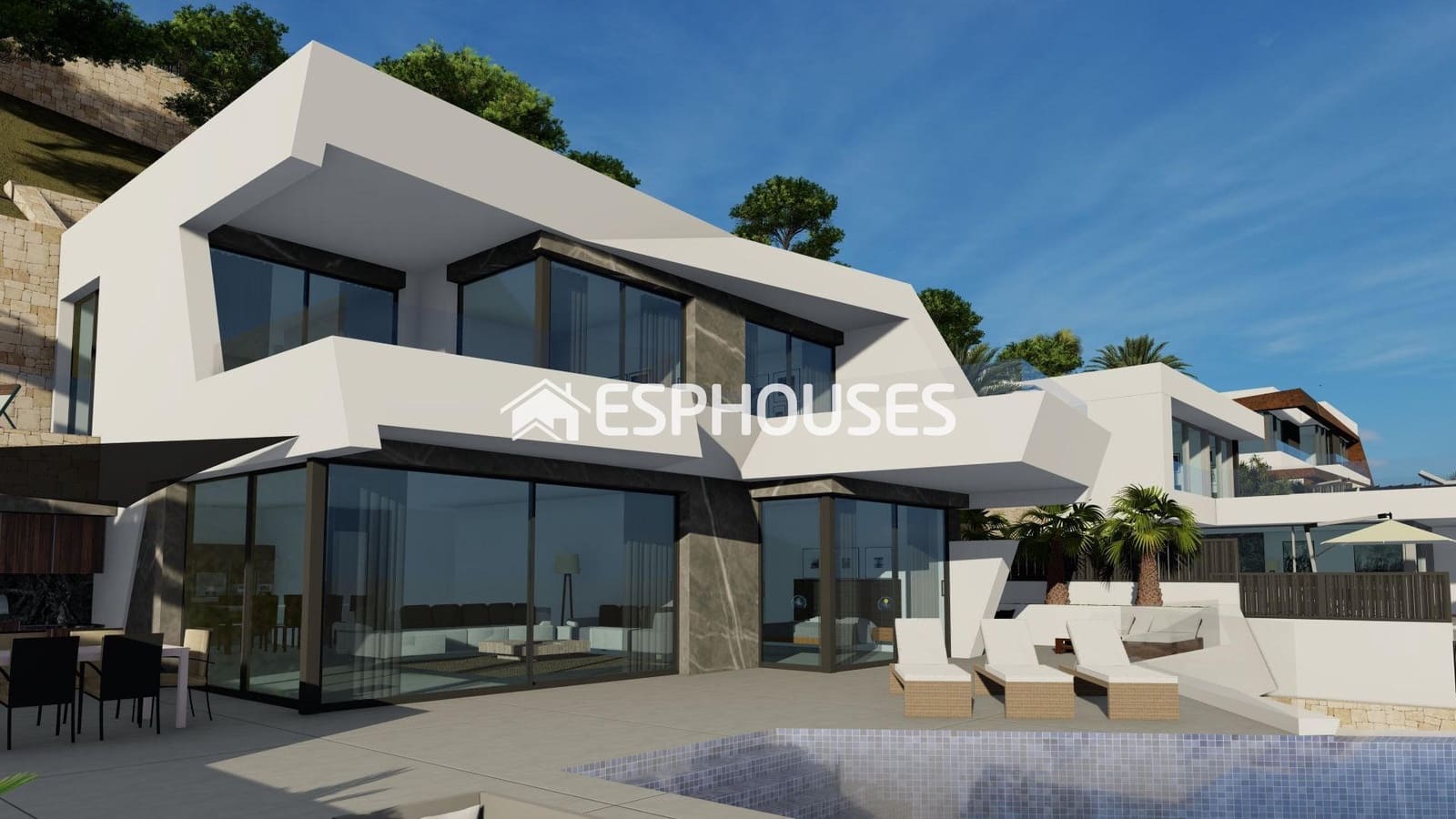 4 soverom Villa til salgs i Calpe / Calp med svømmebasseng garasje - € 1 690 000 (Ref: 9445091)