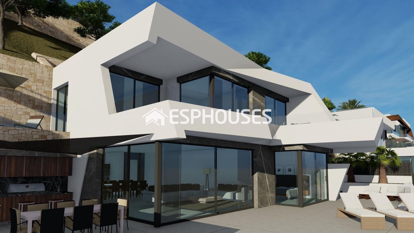 4 soverom Villa til salgs i Calpe / Calp med svømmebasseng garasje - € 1 690 000 (Ref: 9445091)