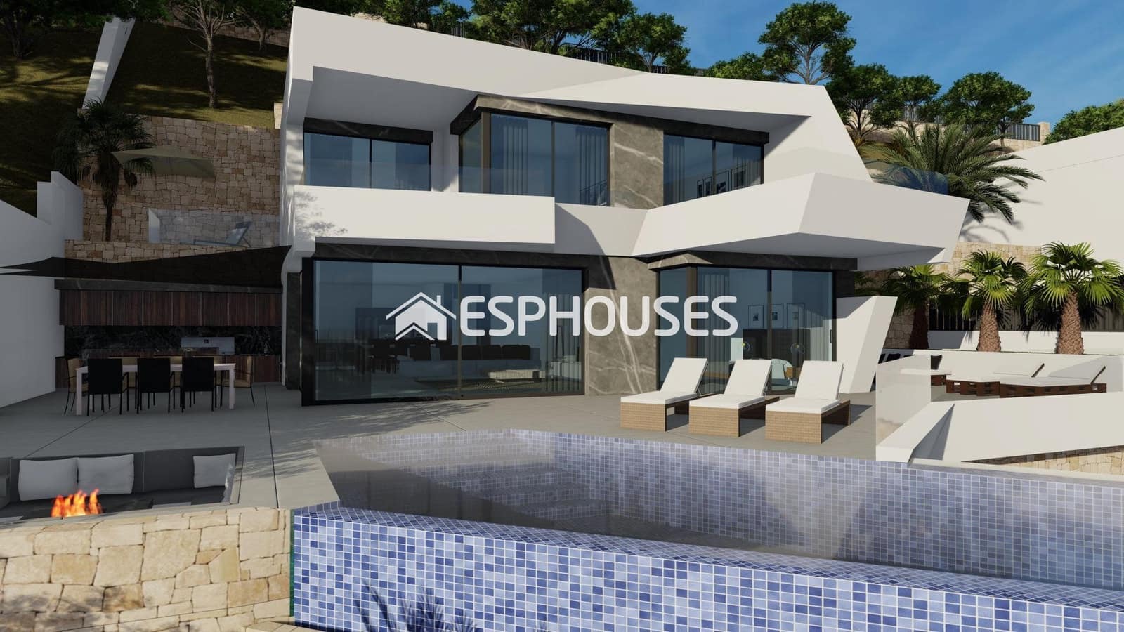 4 soverom Villa til salgs i Calpe / Calp med svømmebasseng garasje - € 1 690 000 (Ref: 9445091)