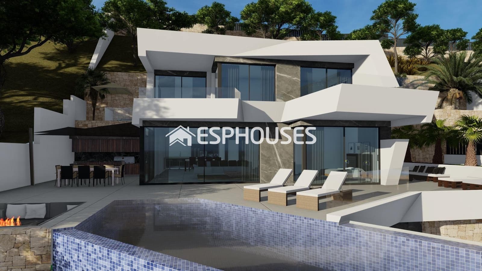 4 soverom Villa til salgs i Calpe / Calp med svømmebasseng garasje - € 1 690 000 (Ref: 9445091)
