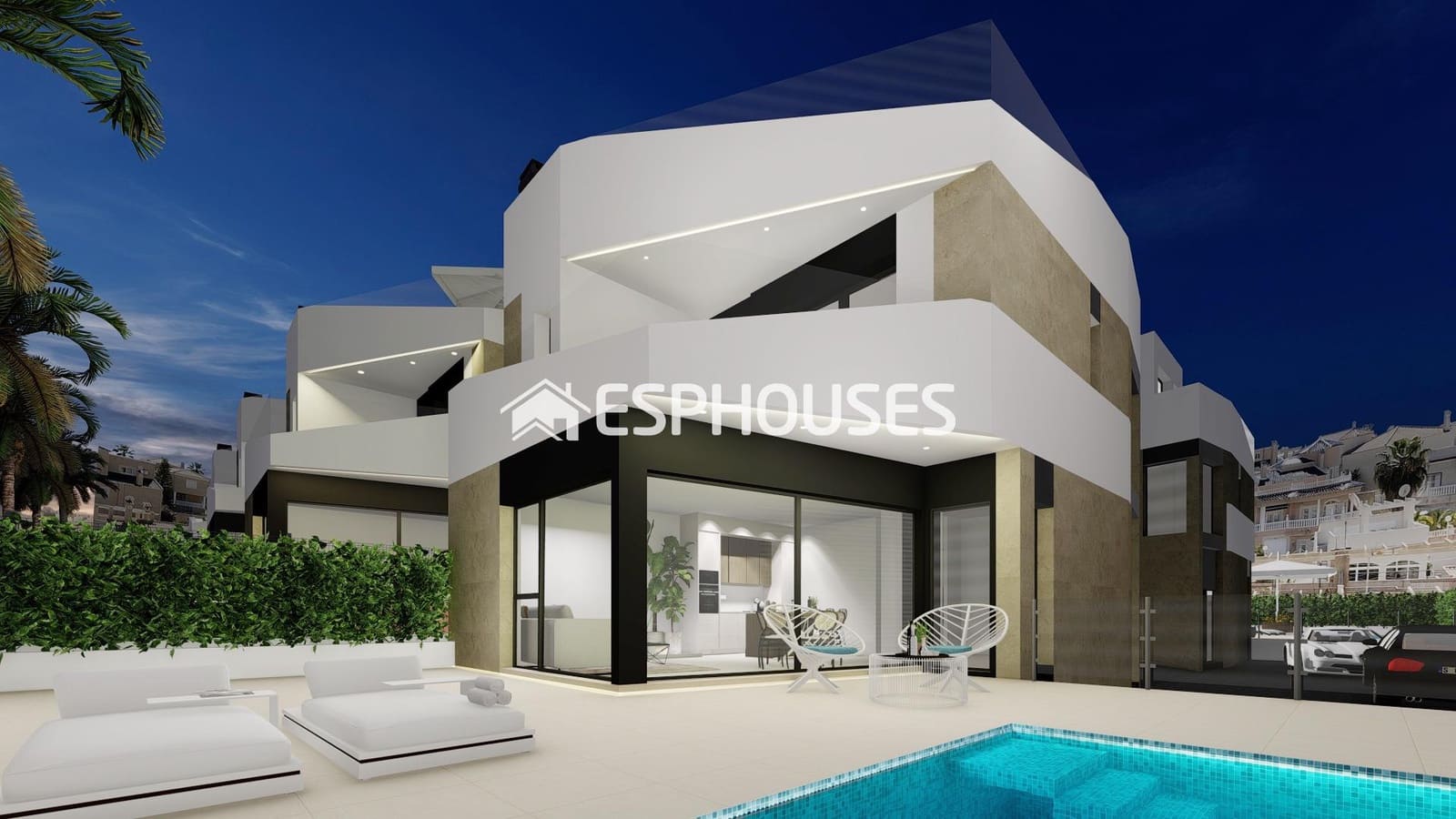 3 Zimmer Bungalow zu verkaufen in Orihuela Costa mit Pool Garage - 509.000 € (Ref: 9445092)