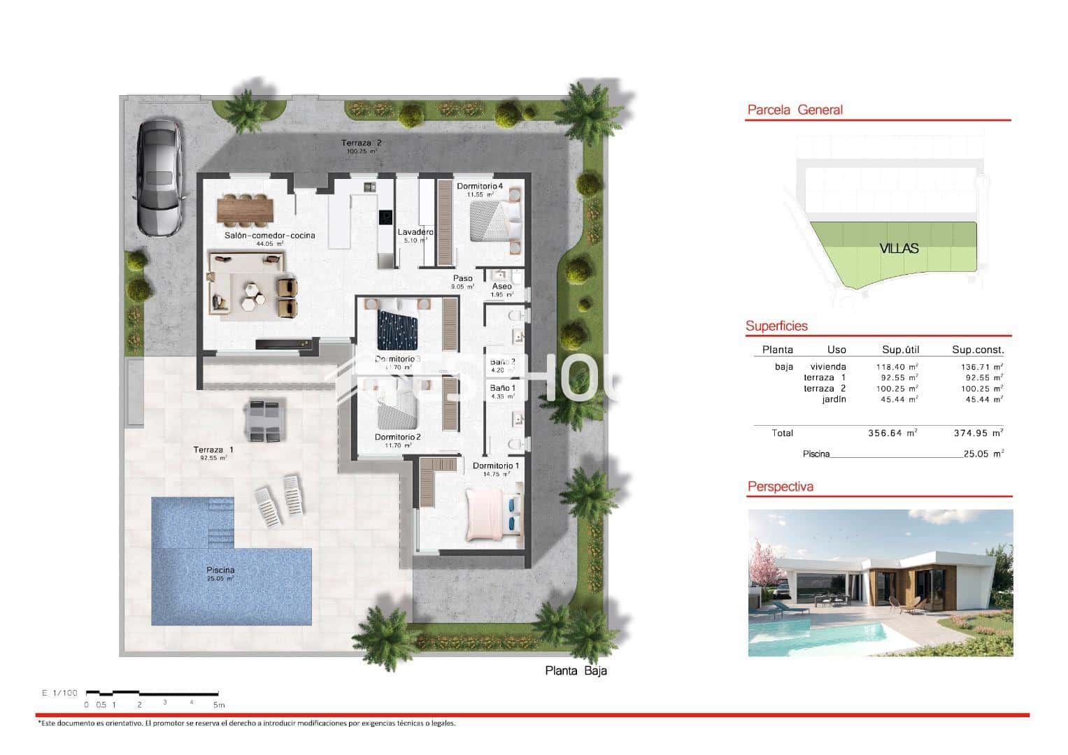 3 sovrum Villa till salu i Banos y Mendigo med pool garage - 429 900 € (Ref: 9445109)