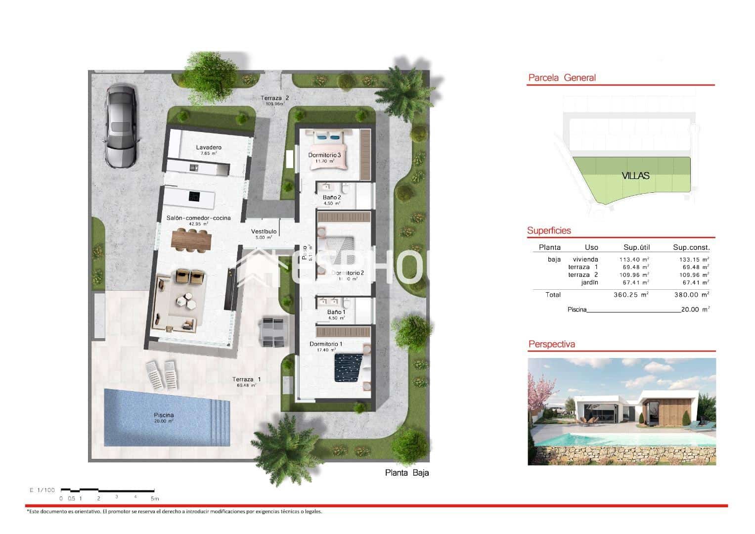 3 sovrum Villa till salu i Banos y Mendigo med pool garage - 429 900 € (Ref: 9445109)