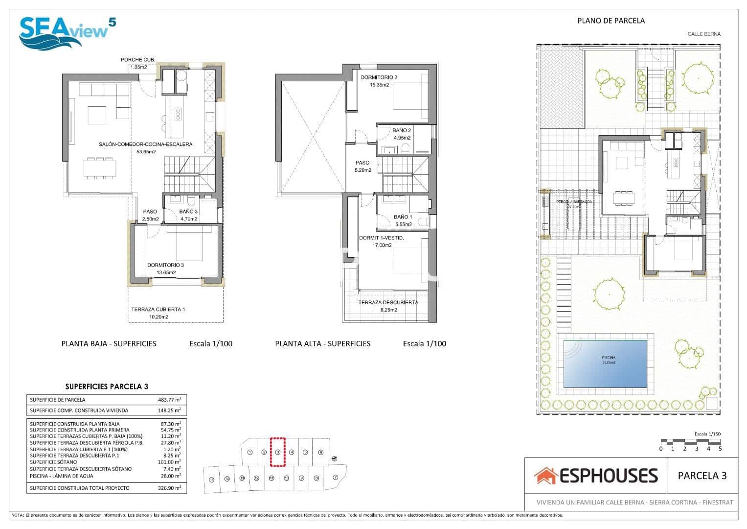 3 soveværelse Villa til salg i Finestrat med swimmingpool garage - € 1.195.000 (Ref: 9445111)