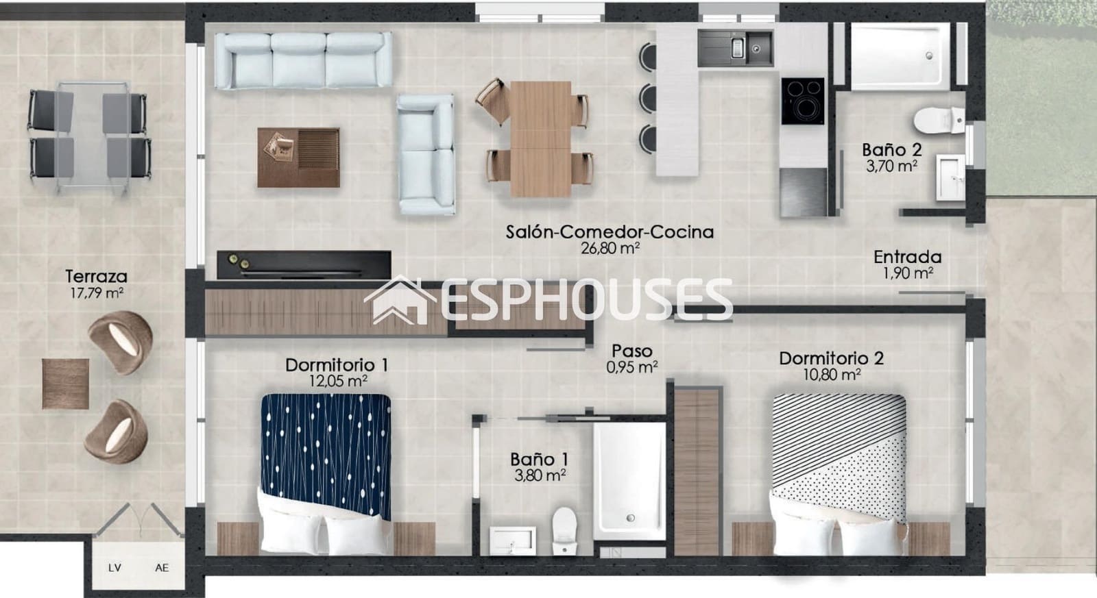 Apartamento de 2 habitaciones en Alhama de Murcia en venta con piscina garaje - 191.900 € (Ref: 9445116)