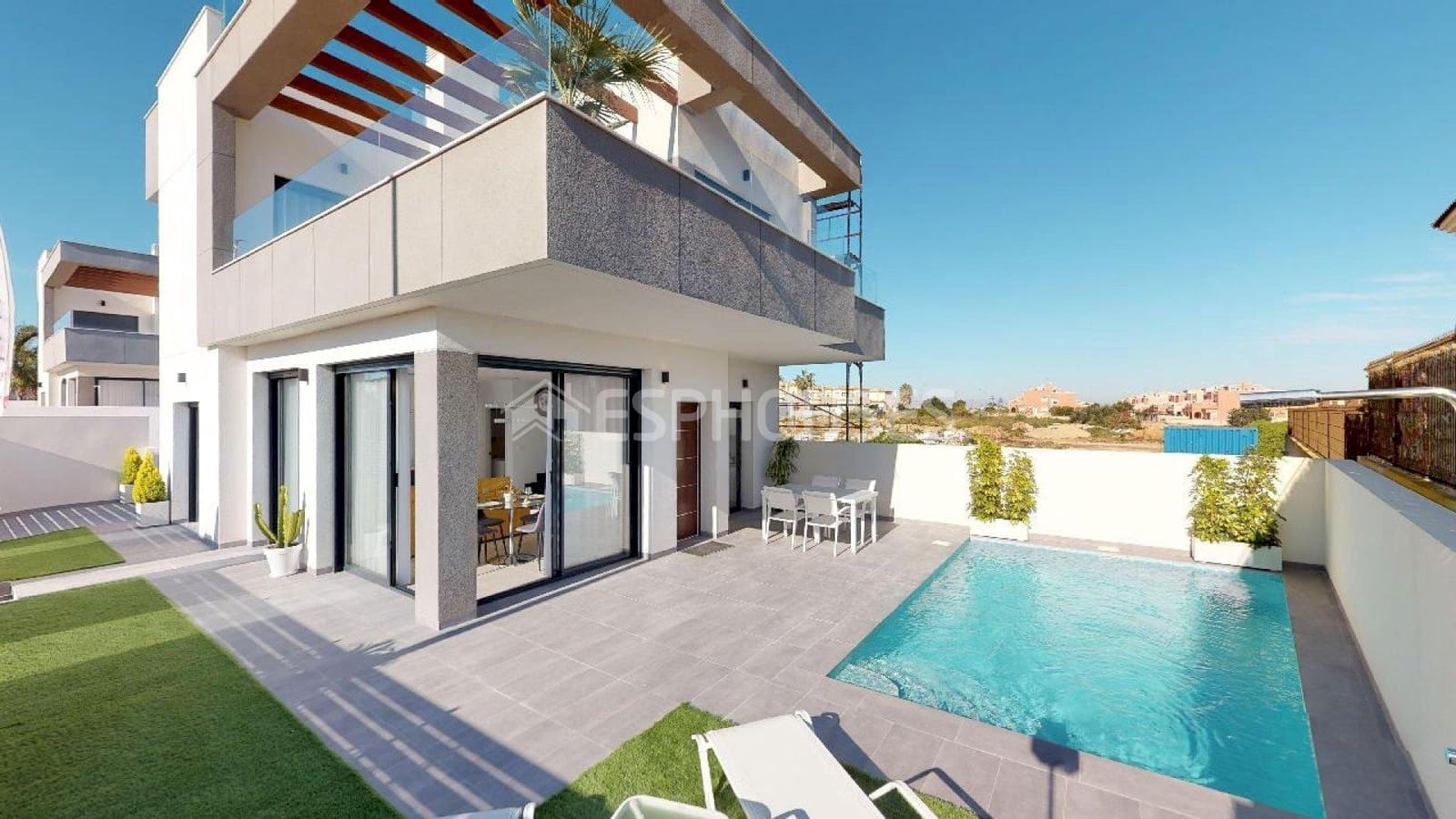 3 sypialnia Willa na sprzedaż w Los Montesinos z basenem garażem - 423 900 € (Ref: 9445136)