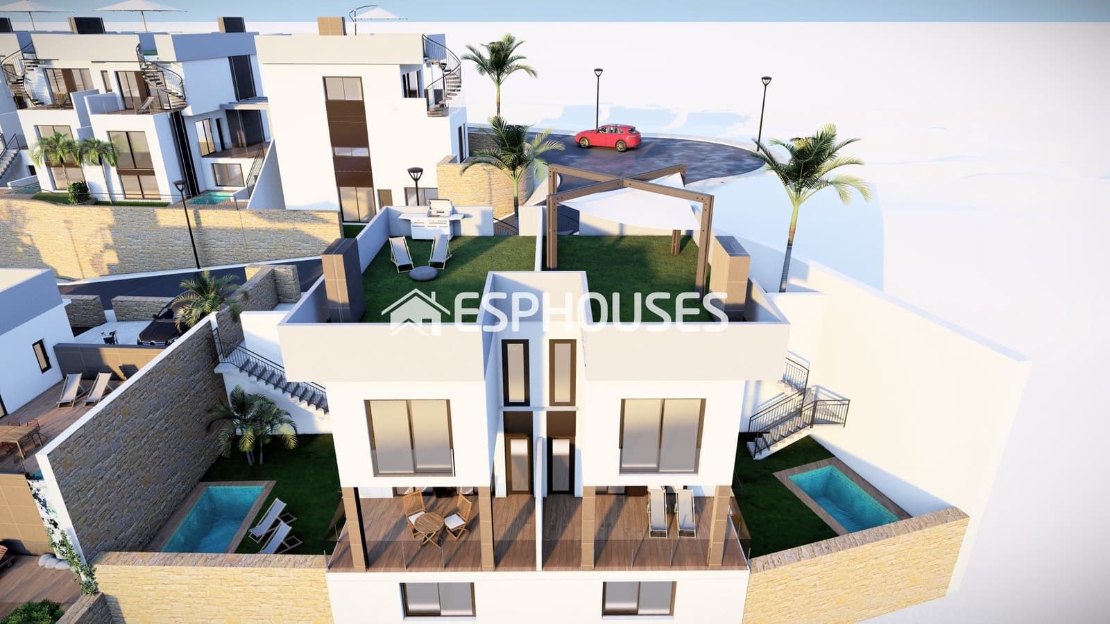 2 bedroom Semi-detached Villa for sale in Algorfa - € 415,000 (Ref: 9445152)