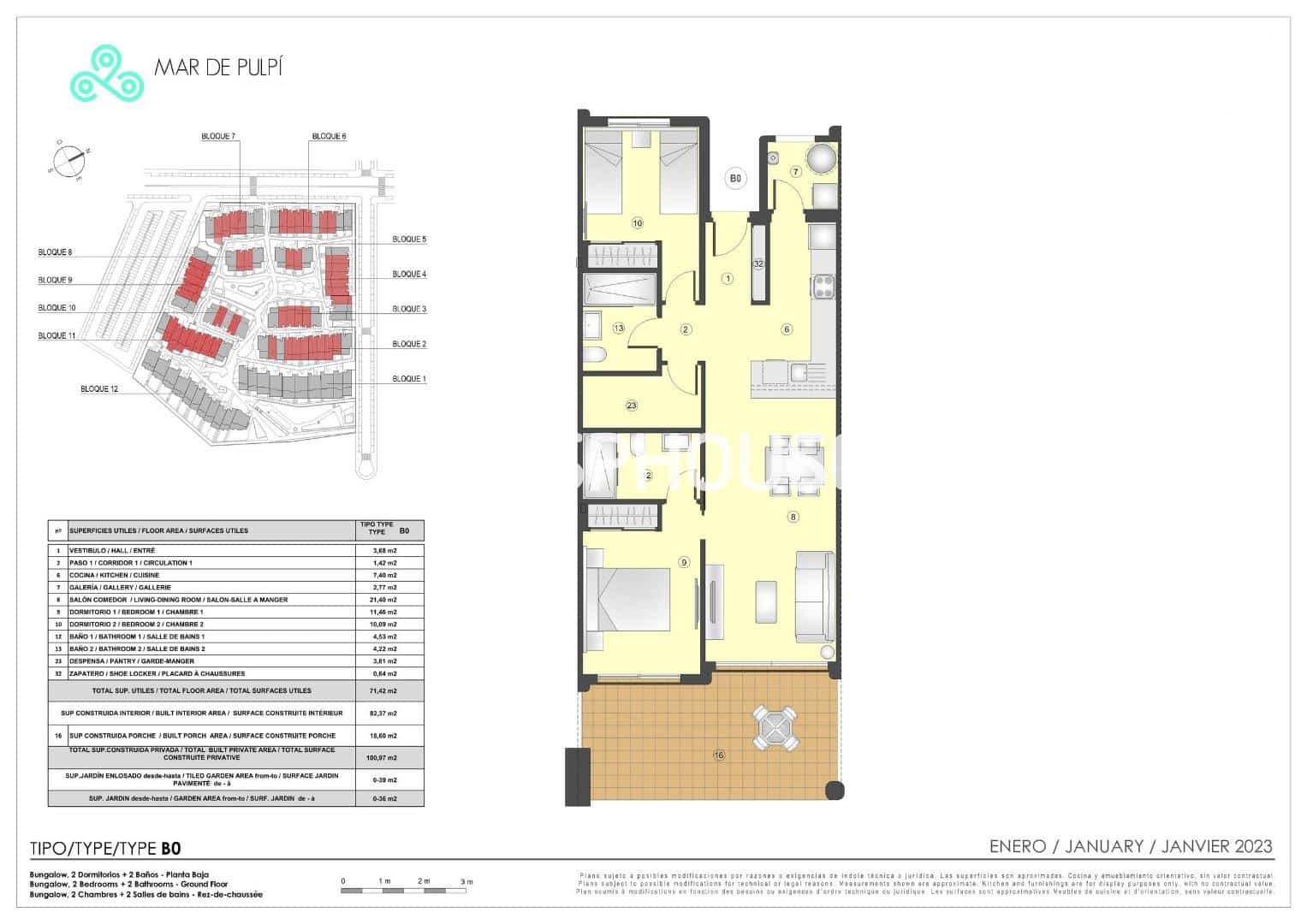 2 bedroom Apartment for sale in Pulpi with pool garage - € 228,000 (Ref: 9445155)