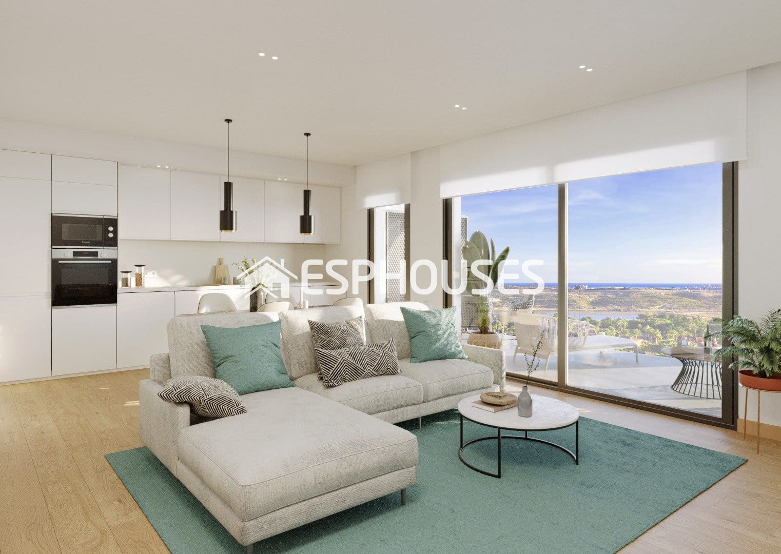 2 slaapkamer Penthouse te koop in Muchamiel / Mutxamel met zwembad - € 399.000 (Ref: 9445178)