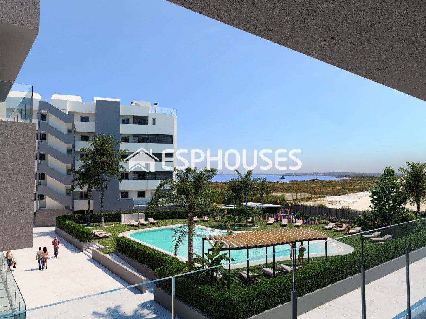 2 soverom Penthouse til salgs i Santa Pola med svømmebasseng garasje - € 420 000 (Ref: 9445181)