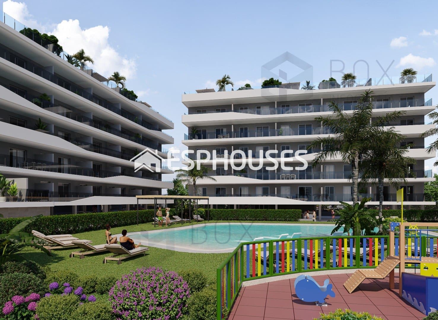 2 soverom Penthouse til salgs i Santa Pola med svømmebasseng garasje - € 420 000 (Ref: 9445181)