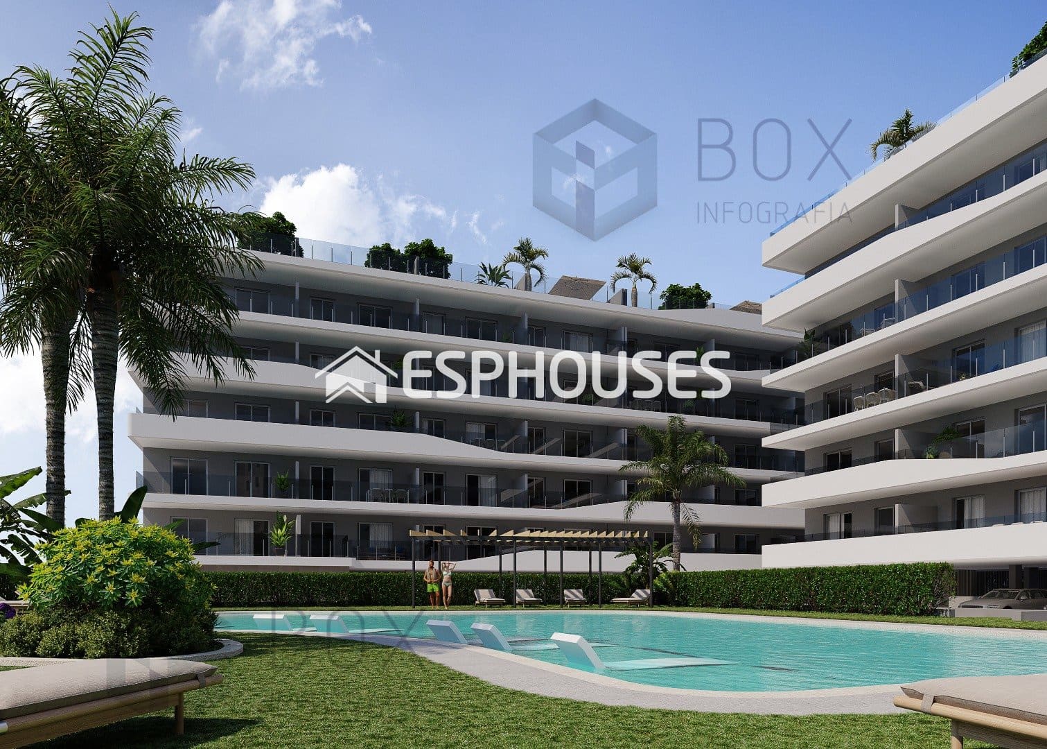 2 soverom Penthouse til salgs i Santa Pola med svømmebasseng garasje - € 420 000 (Ref: 9445181)